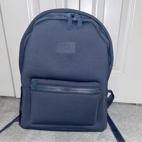 Dagne Dover Handbags - Dagne Dover Dakota Neoprene Backpack Navy Blue Travel Work Gym Bag OS